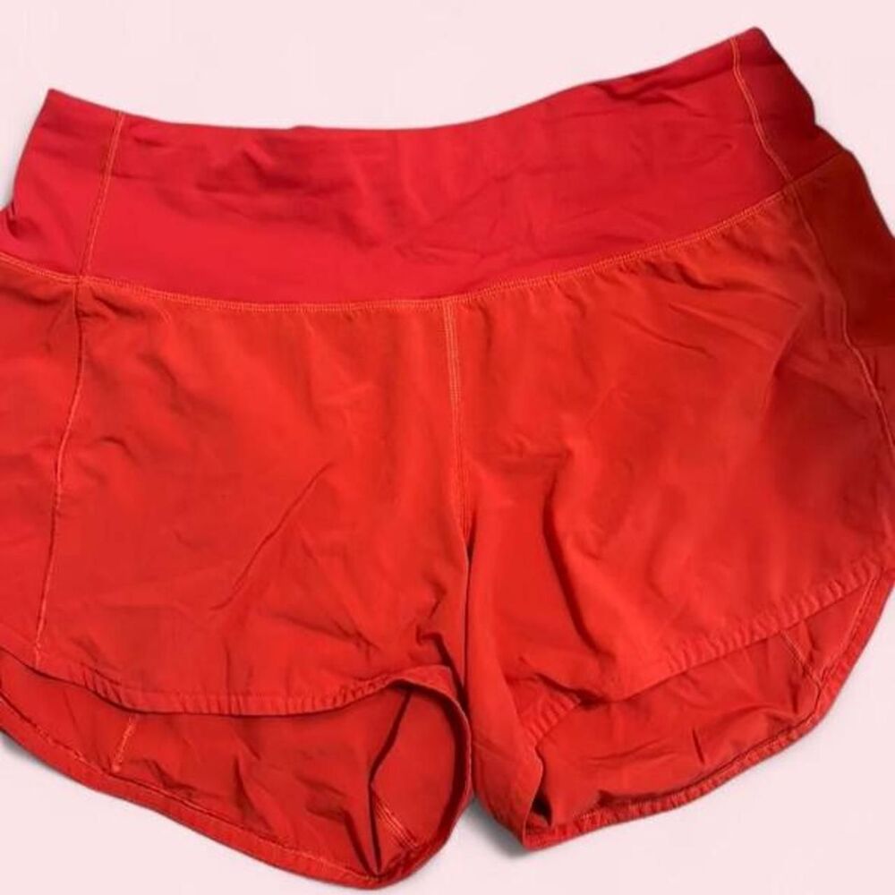 Lululemon Women's Red and Orange Shorts